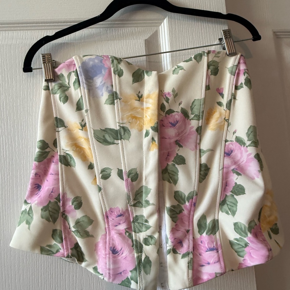Zara Floral Camisole - Cream, Pink, Yellow, Green
